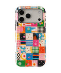 Colorful Patchwork Quilt MagSafe iPhone Tough Case product image for iPhone 17 Pro Max