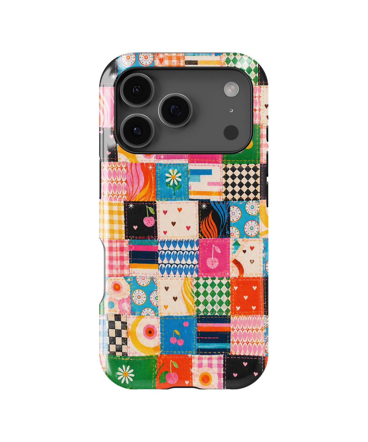 Colorful Patchwork Quilt MagSafe iPhone Tough Case product image for iPhone 17 Pro