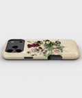 Vintage Floral Bouquet MagSafe iPhone Tough Case low angle lifestyle product view