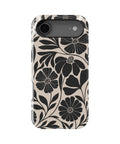 Black Cream Retro Floral MagSafe iPhone Tough Case product image for iPhone 17 Air