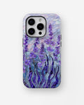 Purple Iris Watercolor MagSafe iPhone Tough Case product image for iPhone Pro models