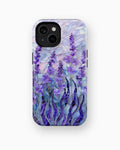 Purple Iris Watercolor MagSafe iPhone Tough Case product image for iPhone standard and Plus models