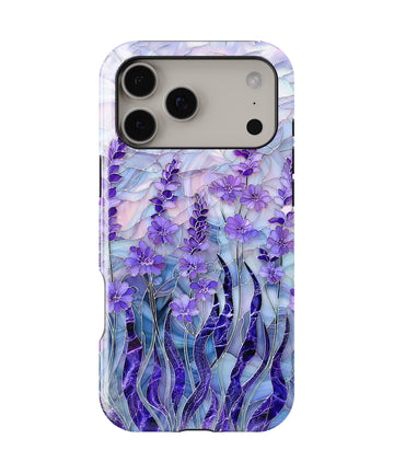 Purple Iris Watercolor MagSafe iPhone Tough Case product image for iPhone 17 Pro Max
