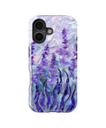 Purple Iris Watercolor MagSafe iPhone Tough Case product image for iPhone 17, iPhone 16, and iPhone 16 Plus