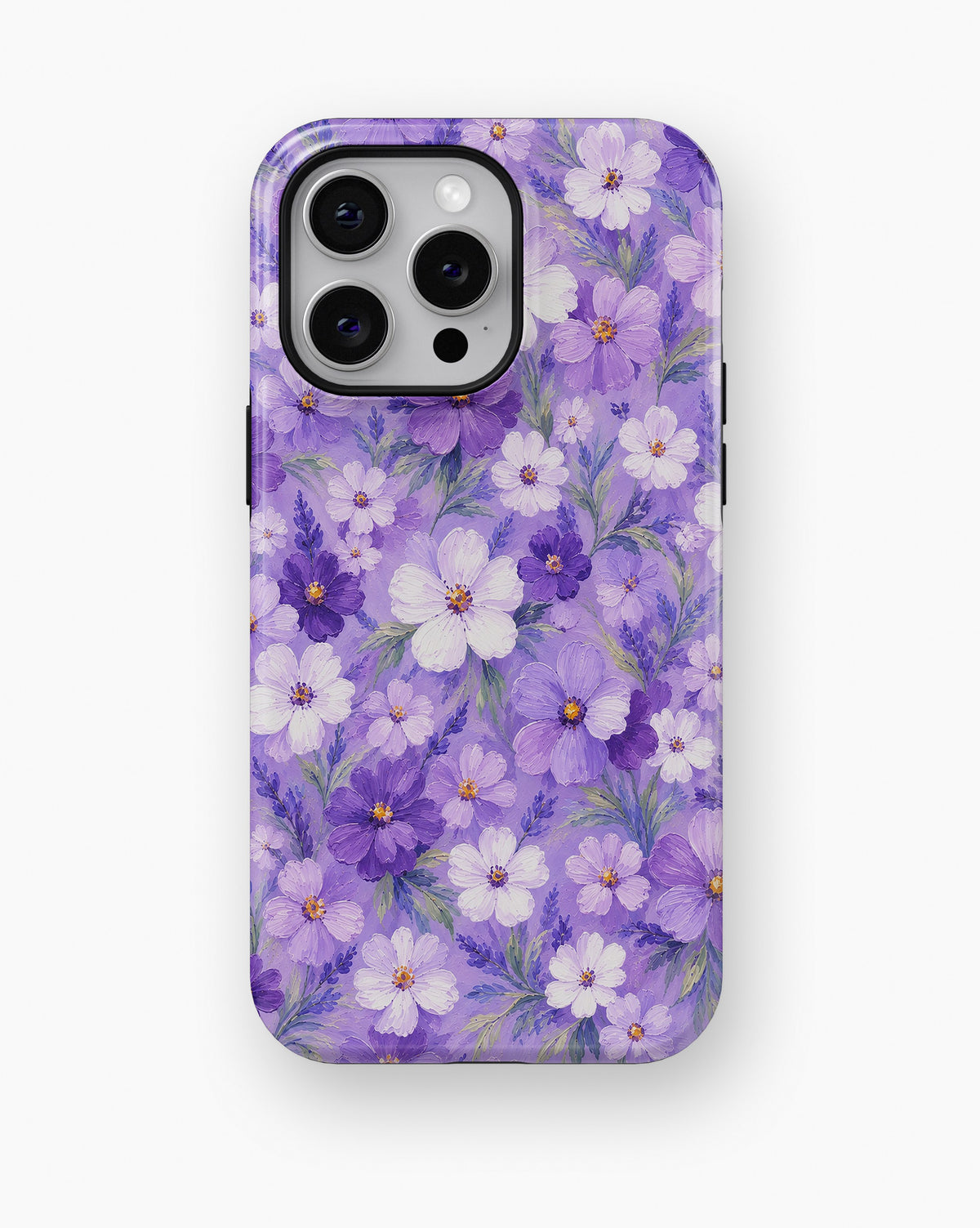 Lavender Daisy Floral MagSafe iPhone Tough Case product image for iPhone Pro Max models