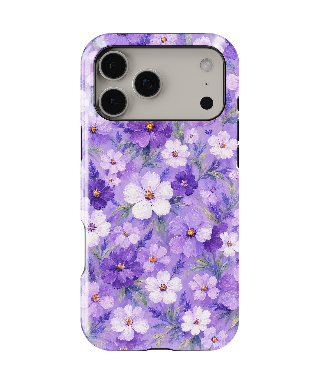 Lavender Daisy Floral MagSafe iPhone Tough Case product image for iPhone 17 Pro Max