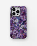 Purple Garden Floral MagSafe iPhone Tough Case product image for iPhone Pro models