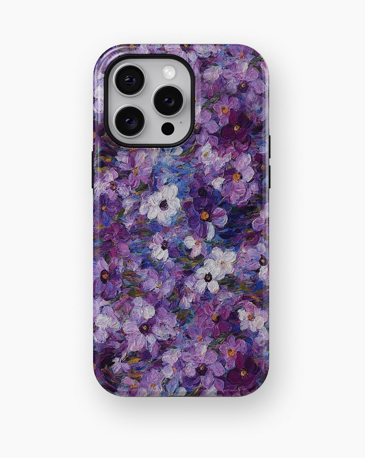 Purple Garden Floral MagSafe iPhone Tough Case product image for iPhone Pro Max models