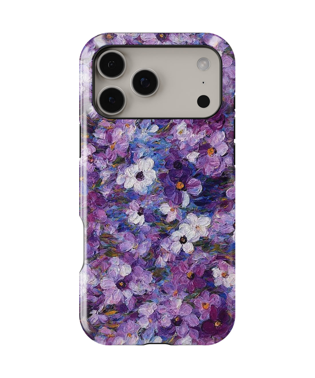 Purple Garden Floral MagSafe iPhone Tough Case product image for iPhone 17 Pro Max