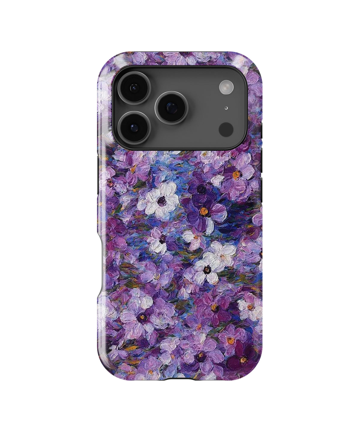 Purple Garden Floral MagSafe iPhone Tough Case product image for iPhone 17 Pro