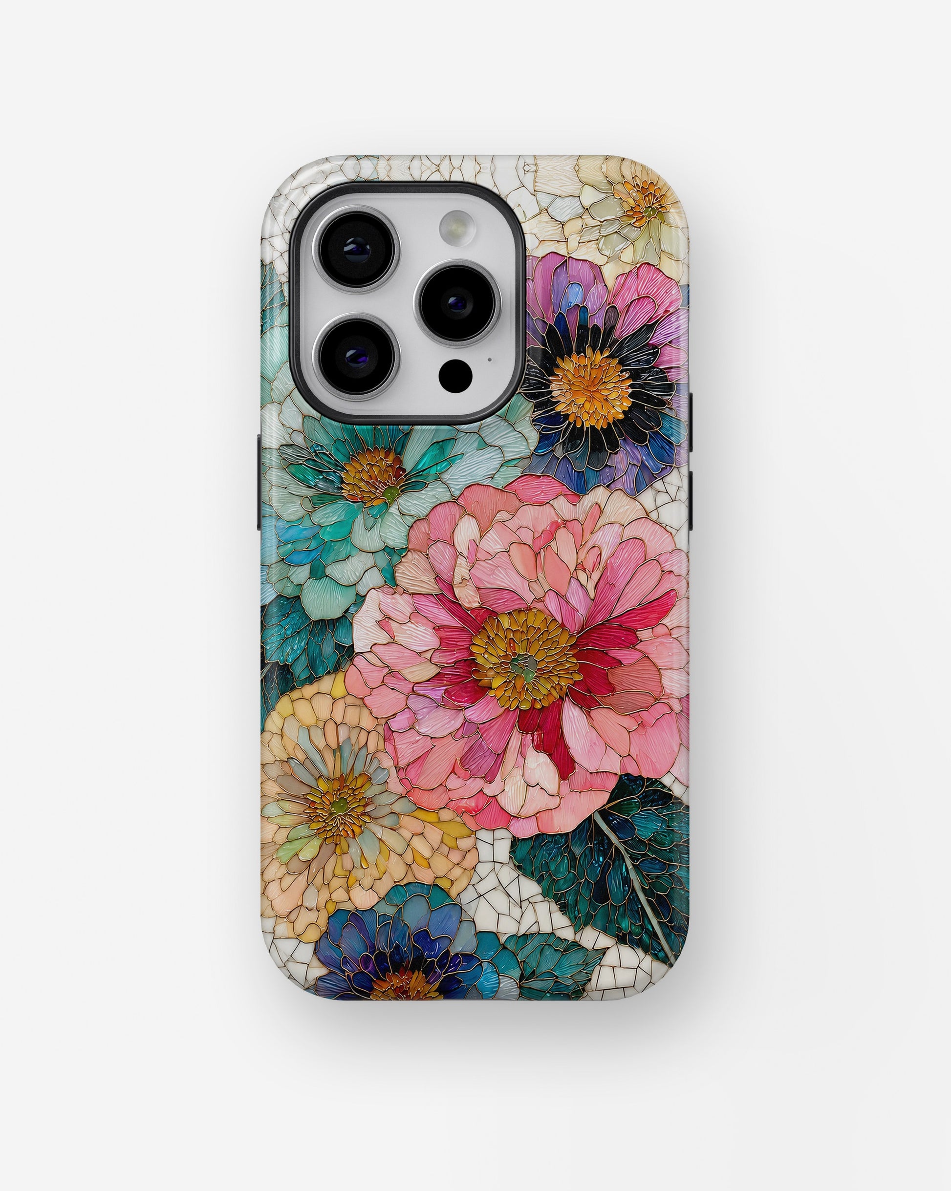 Bright Zinnia Floral MagSafe iPhone Tough Case product image for iPhone Pro models