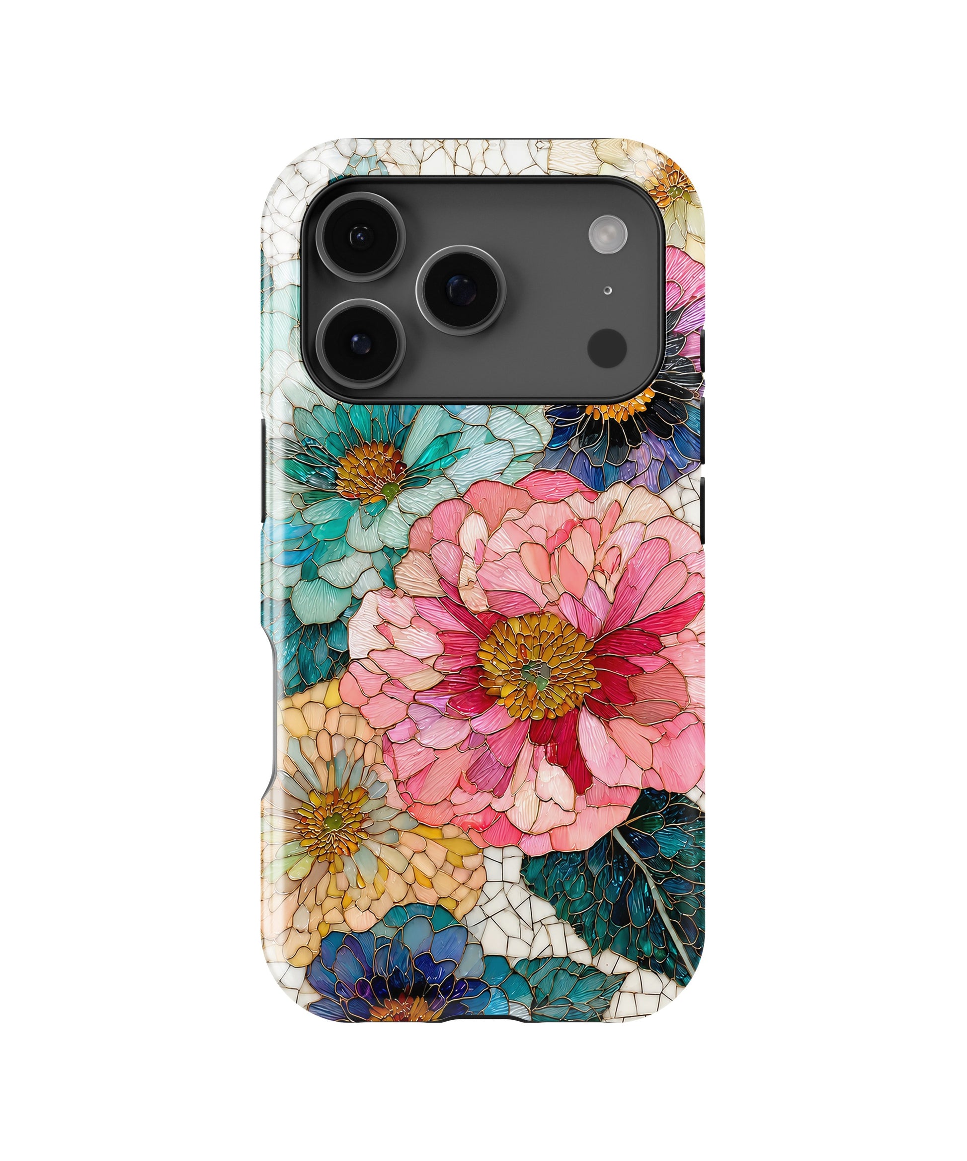 Bright Zinnia Floral MagSafe iPhone Tough Case product image for iPhone 17 Pro