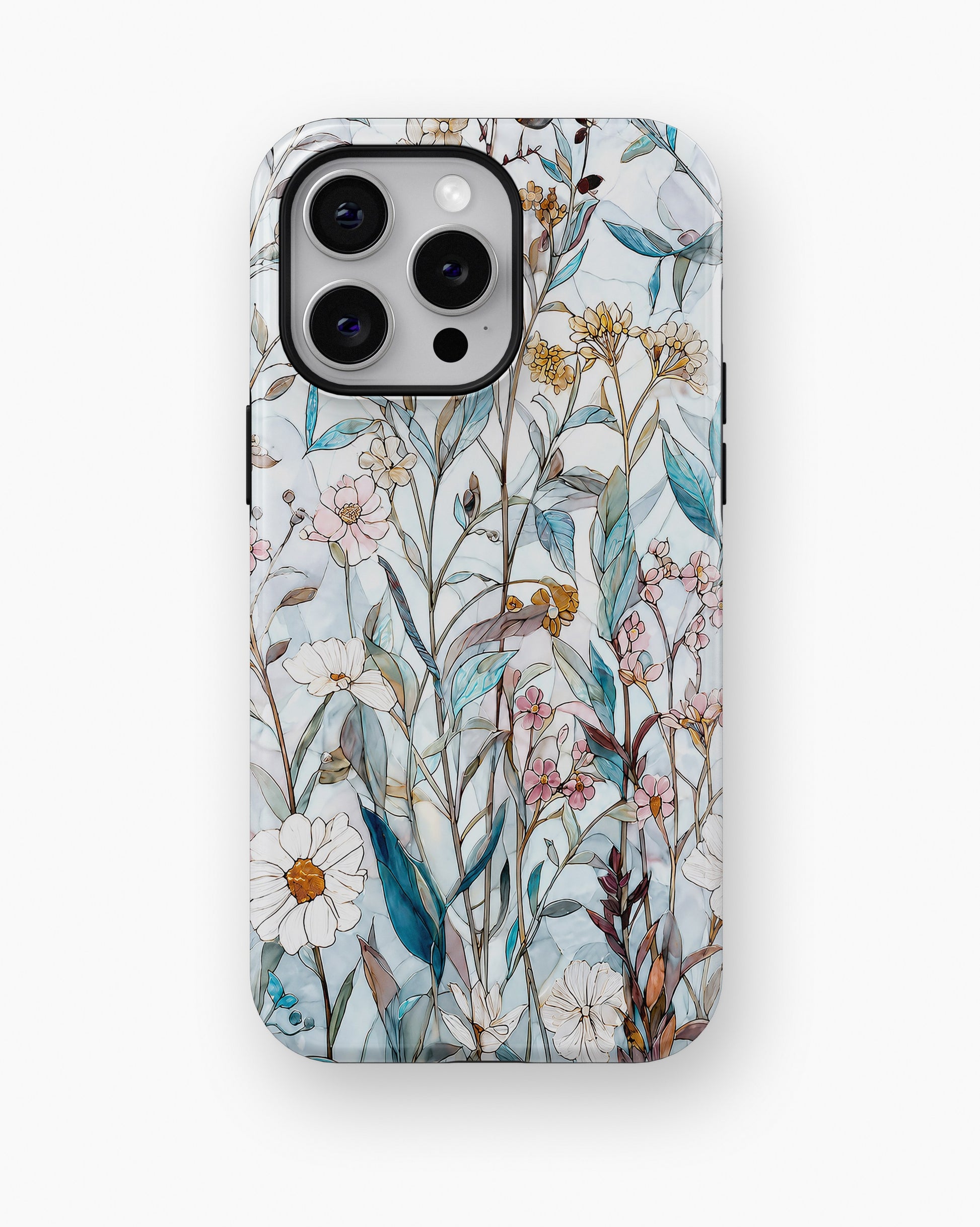 Blue Botanical Wildflower MagSafe iPhone Tough Case product image for iPhone Pro Max models