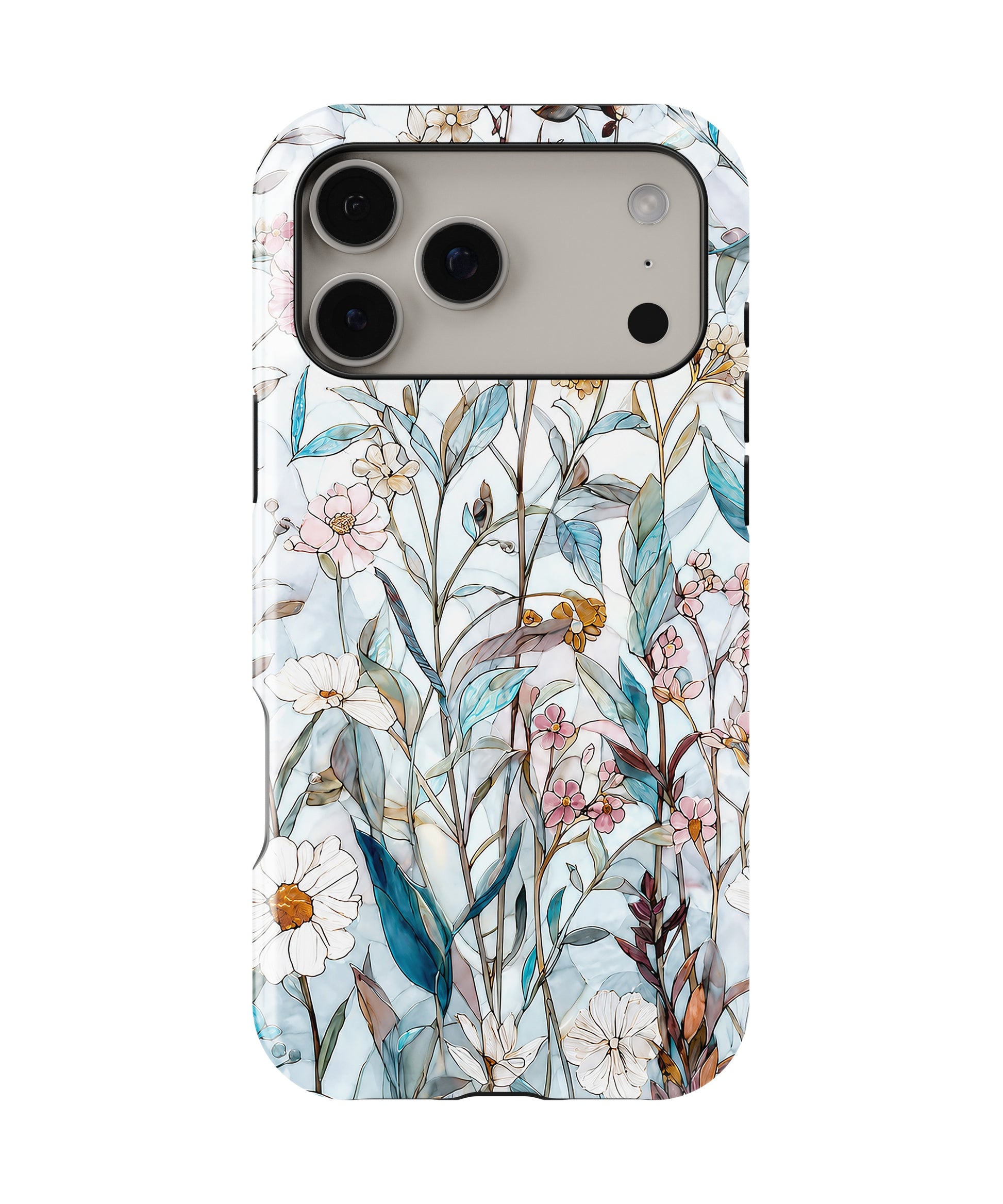 Blue Botanical Wildflower MagSafe iPhone Tough Case product image for iPhone 17 Pro Max