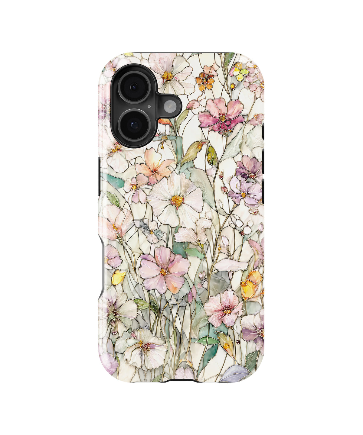 Soft Wildflower Meadow MagSafe iPhone Tough Case product image for iPhone 17, iPhone 16, and iPhone 16 Plus