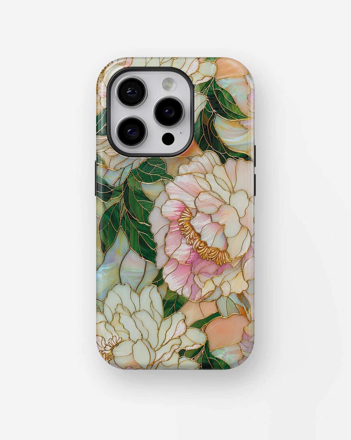 Soft Pink Peony Floral MagSafe iPhone Tough Case product image for iPhone Pro models