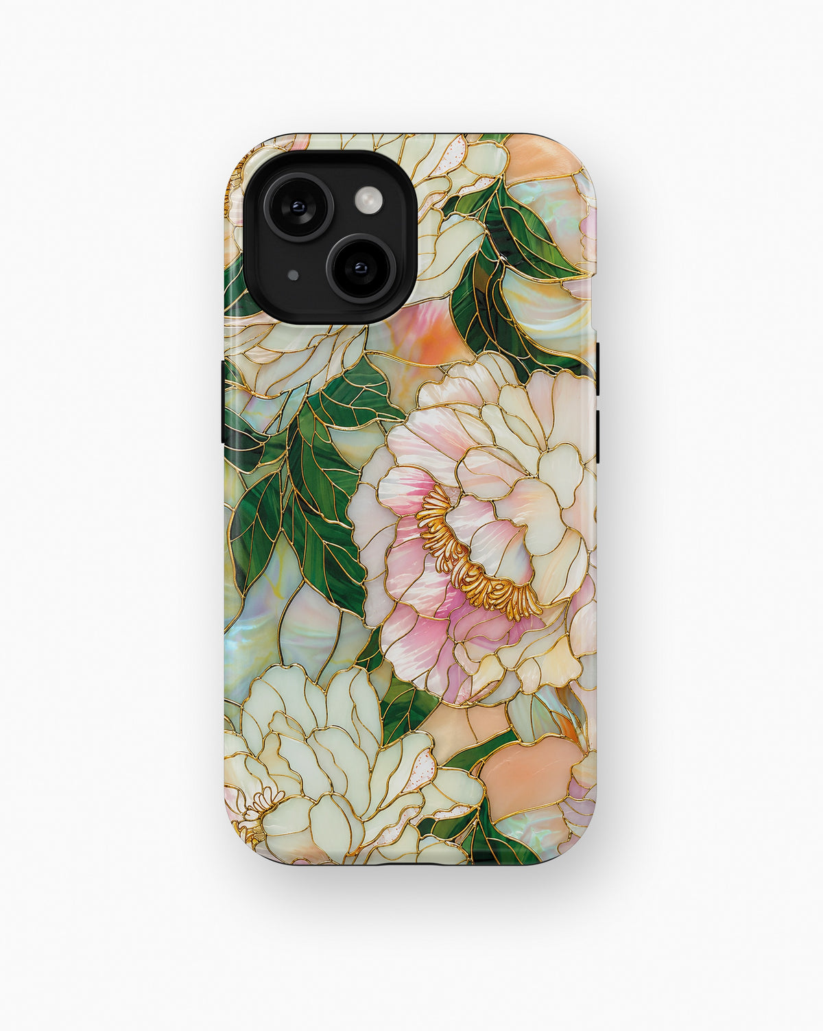 Soft Pink Peony Floral MagSafe iPhone Tough Case product image for iPhone standard and Plus models