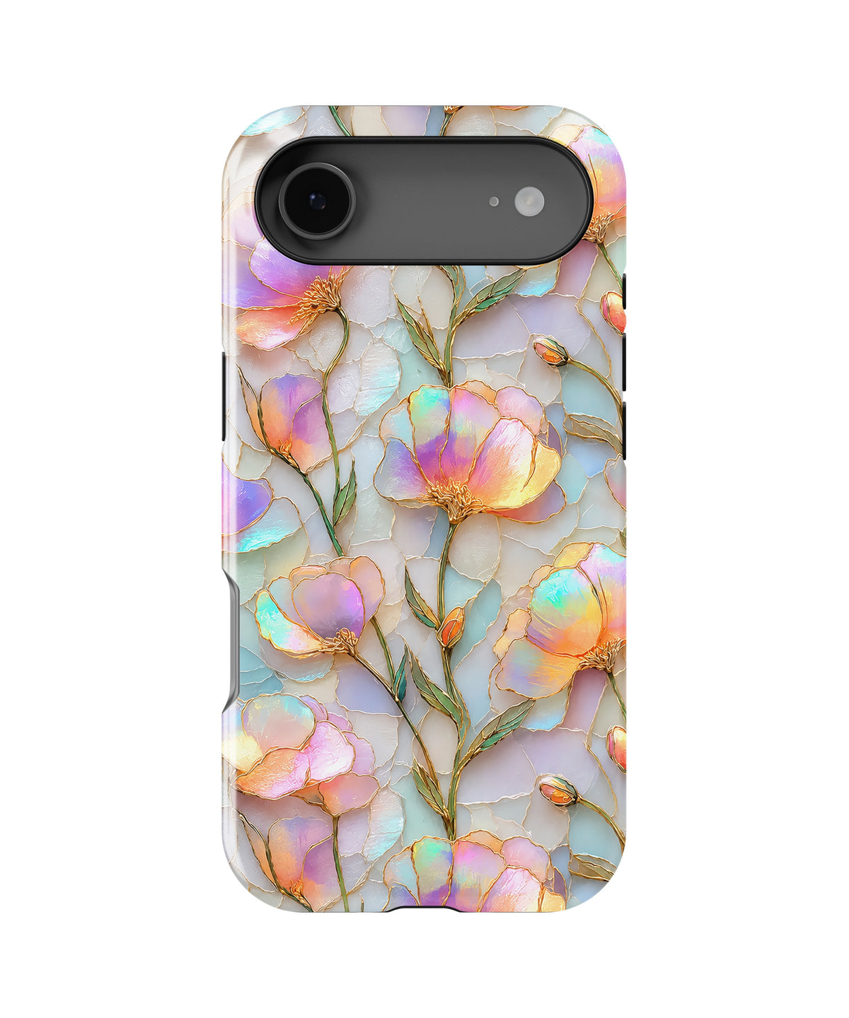 Iridescent Pastel Floral MagSafe iPhone Tough Case product image for iPhone 17 Air