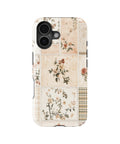 Vintage Floral Patchwork MagSafe iPhone Tough Case product image for iPhone 17, iPhone 16, and iPhone 16 Plus