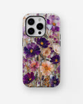Purple Pansy Floral MagSafe iPhone Tough Case product image for iPhone Pro models