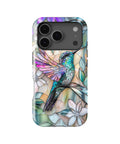 Stained Glass Hummingbird Floral MagSafe iPhone Tough Case product image for iPhone 17 Pro
