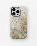 Light Pastel Floral Botanical MagSafe iPhone Tough Case product image for iPhone Pro models