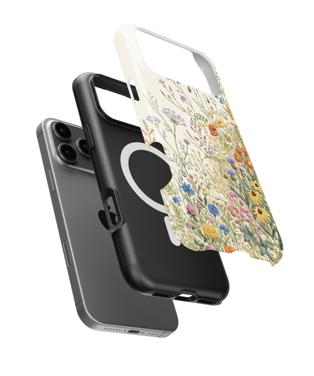 Light Pastel Floral Botanical MagSafe iPhone Tough Case product image for iPhone 17 Pro Max