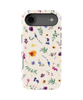 Cream watercolor wildflower bee MagSafe iPhone tough case for iPhone 17 Air