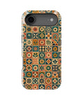 Vintage bohemian floral geometric mosaic tile MagSafe iPhone tough case for iPhone 17 Air