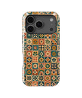 Vintage bohemian floral geometric mosaic tile MagSafe iPhone tough case for iPhone 17 Pro
