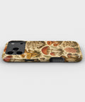 Vintage mushroom field guide woodland fungi tough iPhone case with raised camera and edge protection