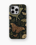 Dark academia luna moth night botanical shockproof case for iPhone Pro Max models