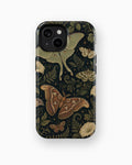 Dark academia luna moth night botanical shockproof case for standard iPhone models
