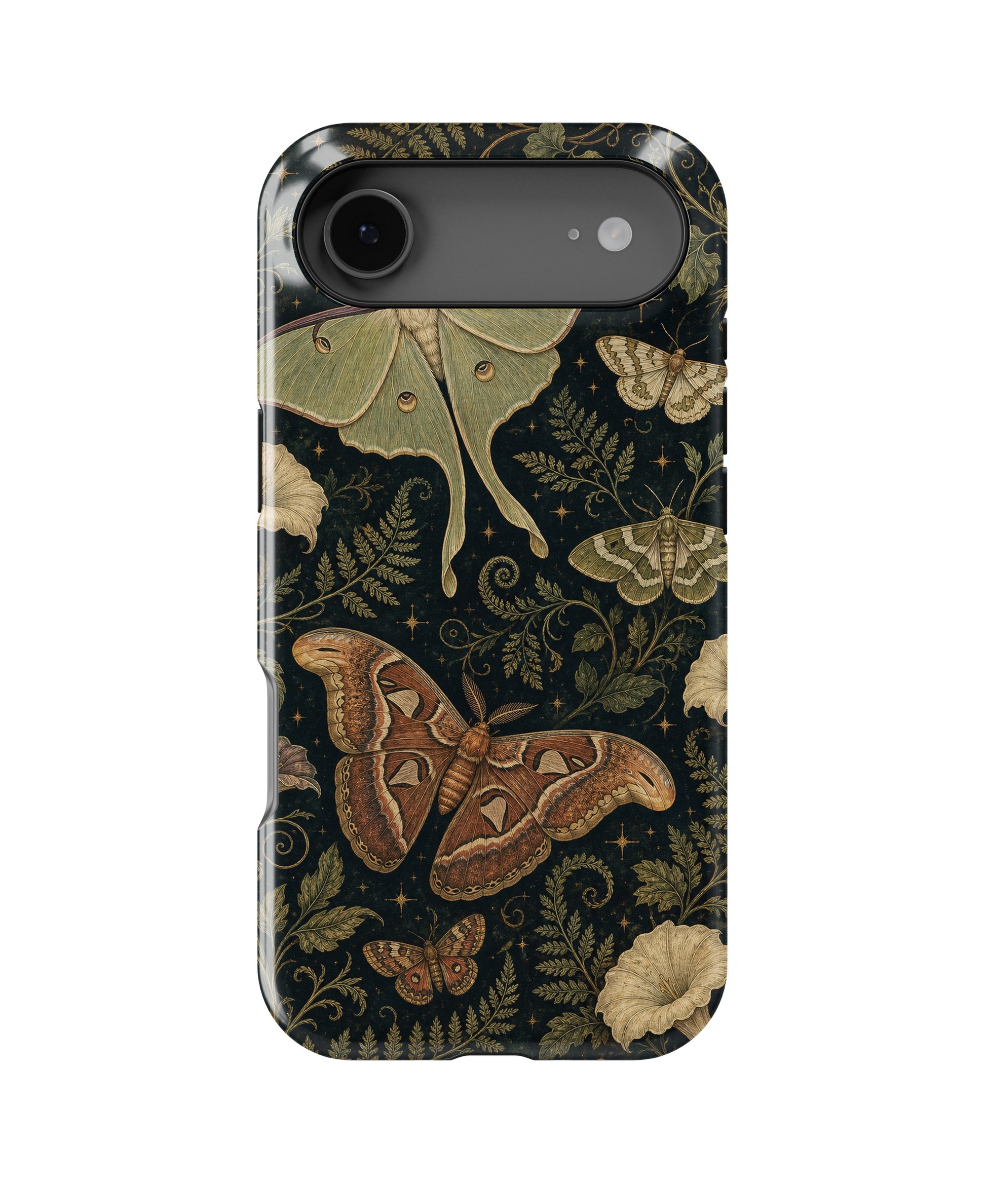 Dark academia luna moth night botanical MagSafe iPhone tough case for iPhone 17 Air
