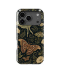 Dark academia luna moth night botanical MagSafe iPhone tough case for iPhone 17 Pro