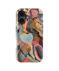 Colorful abstract ocean coral and sea-life collage MagSafe iPhone tough case for iPhone 17