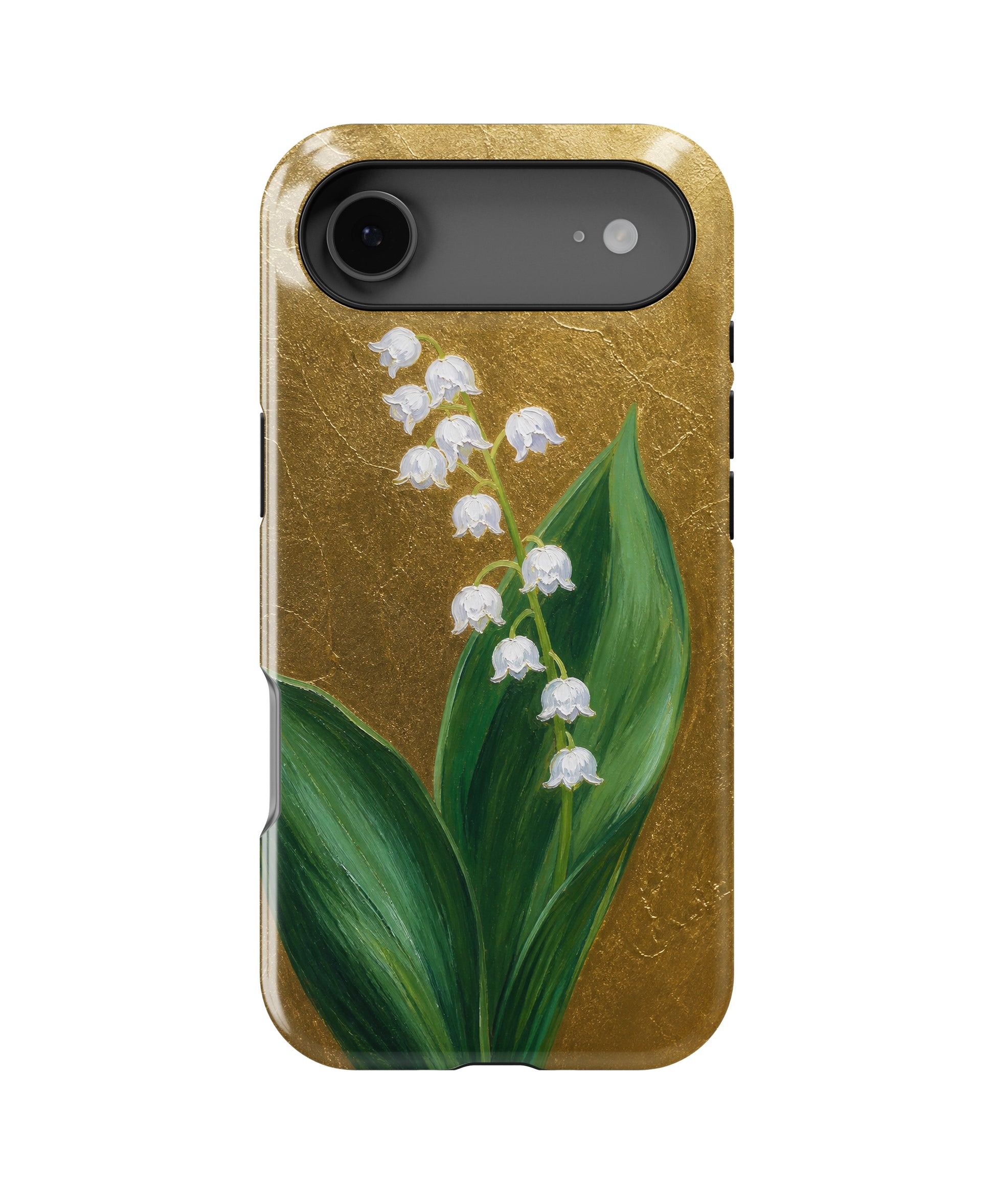 Antique gold lily of the valley botanical MagSafe iPhone tough case for iPhone 17 Air