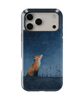 Starry night orange fox oil painting shockproof MagSafe iPhone case for iPhone 17 Pro Max
