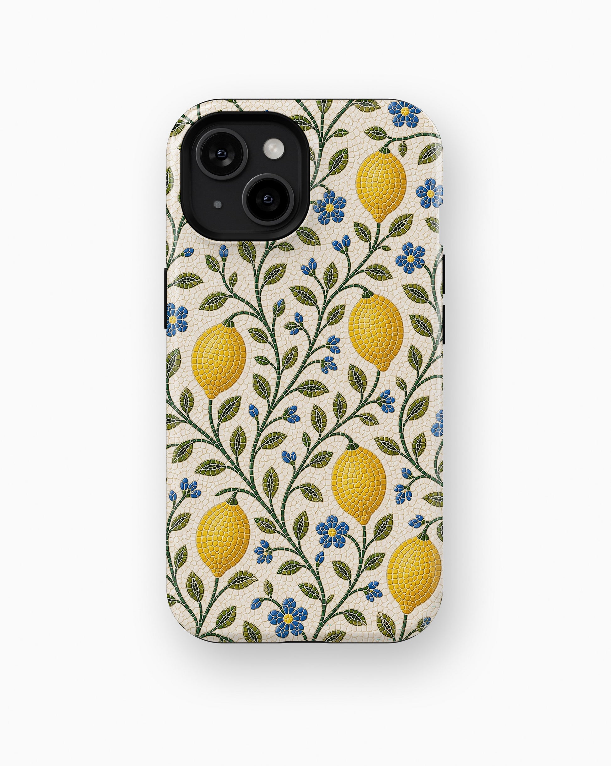 Sicilian Lemon Mosaic shockproof case for standard iPhone models