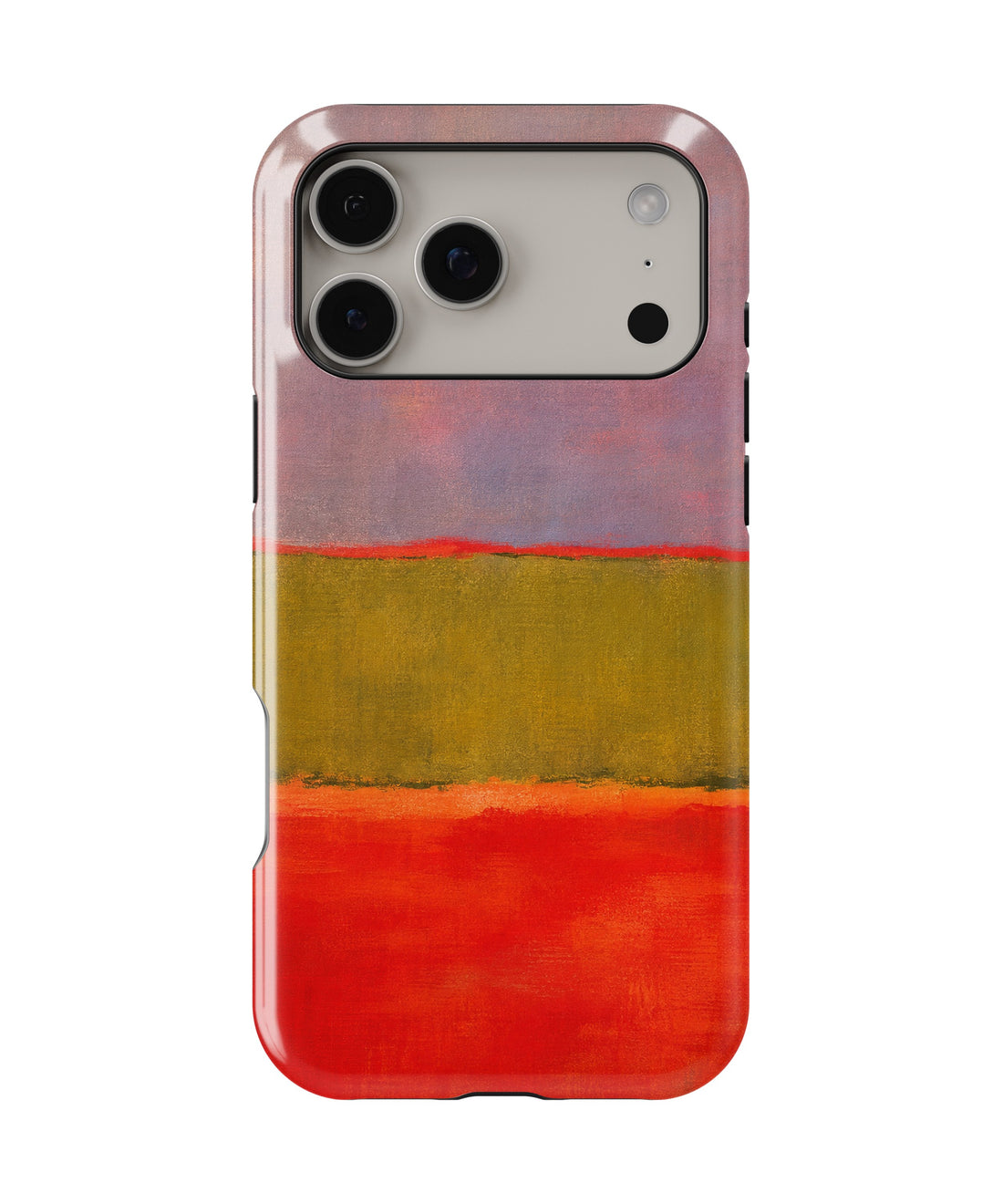 Rose Olive Scarlet Color Block shockproof MagSafe iPhone case for iPhone 17 Pro Max