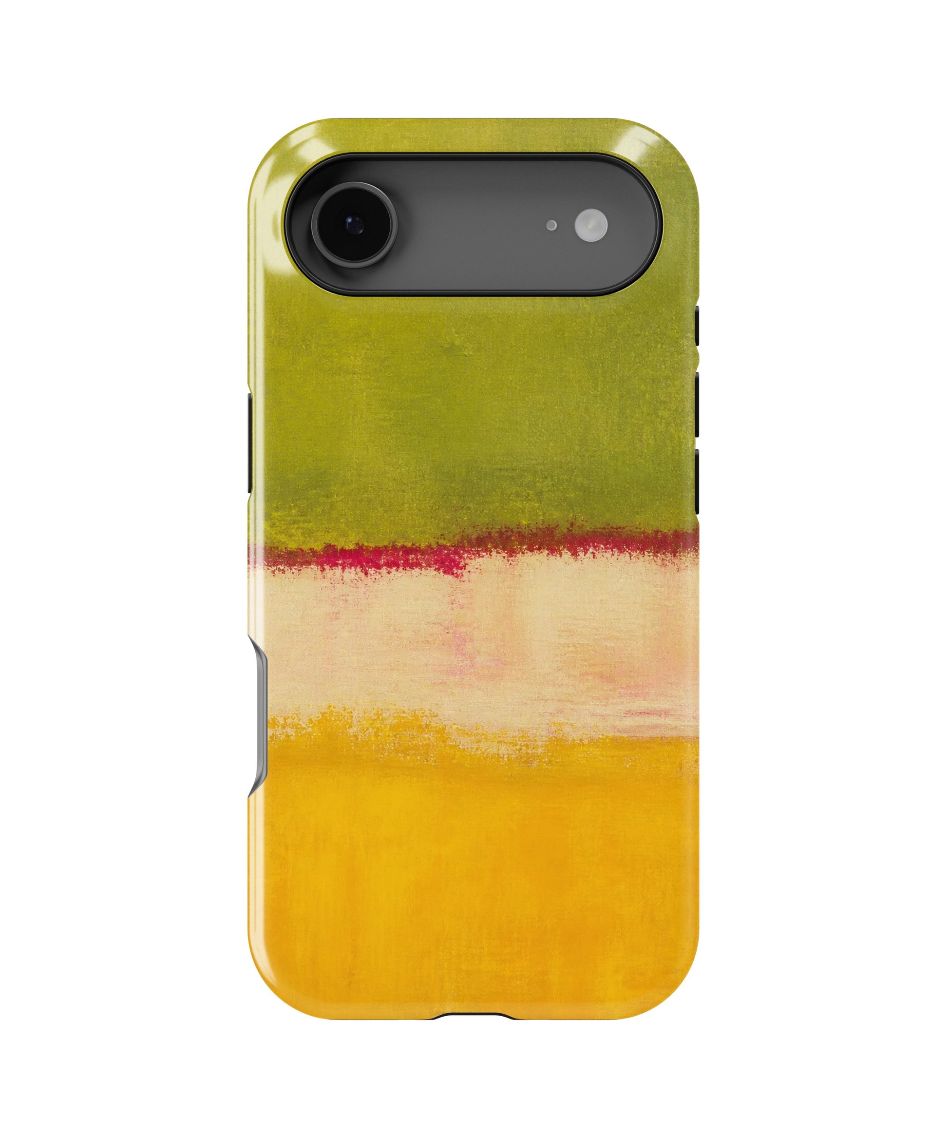 Chartreuse Cream Golden Yellow Color Block MagSafe iPhone tough case for iPhone 17 Air