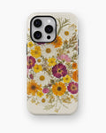 Pressed Daisy Wildflower Bouquet shockproof case for iPhone Pro Max models