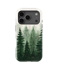 Green Watercolor Forest MagSafe iPhone Tough Case - i17PT p1