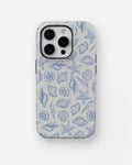 Blue Seashell Starfish MagSafe iPhone Tough Case - i15 pro tough p1