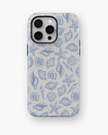 Blue Seashell Starfish MagSafe iPhone Tough Case - i15 pro max tough p1