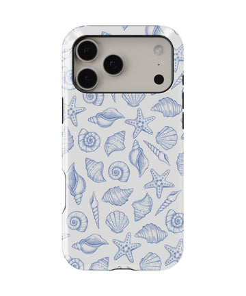 Blue Seashell Starfish MagSafe iPhone Tough Case - i17PMT p1