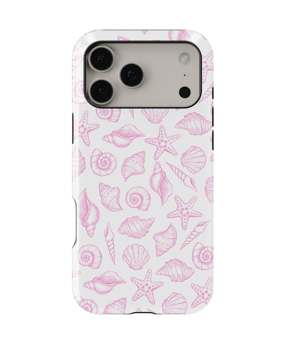 Pink Seashell Starfish MagSafe iPhone Tough Case - i17PMT p1
