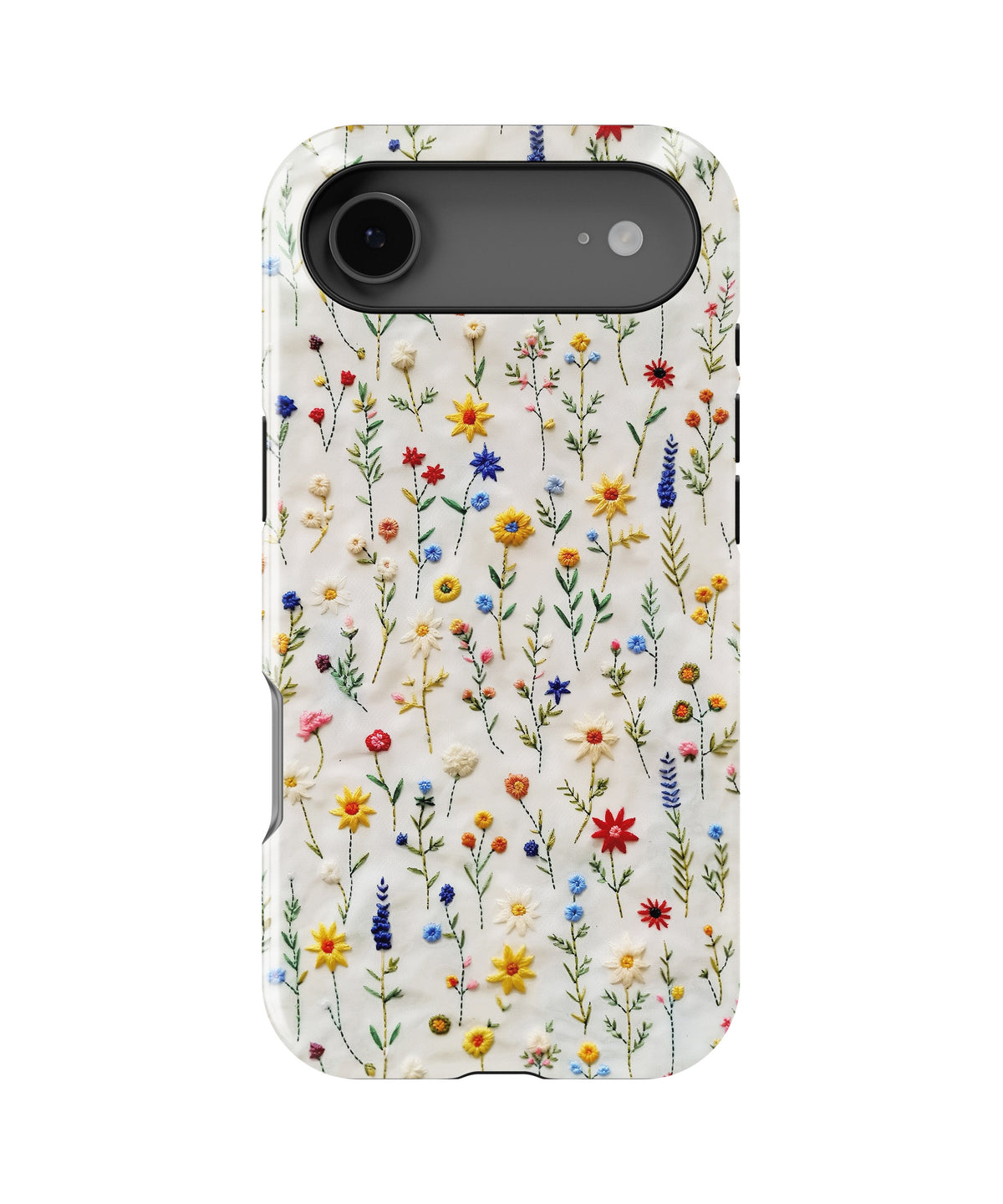 Embroidered Wildflower Meadow MagSafe iPhone Tough Case - i17AT p1