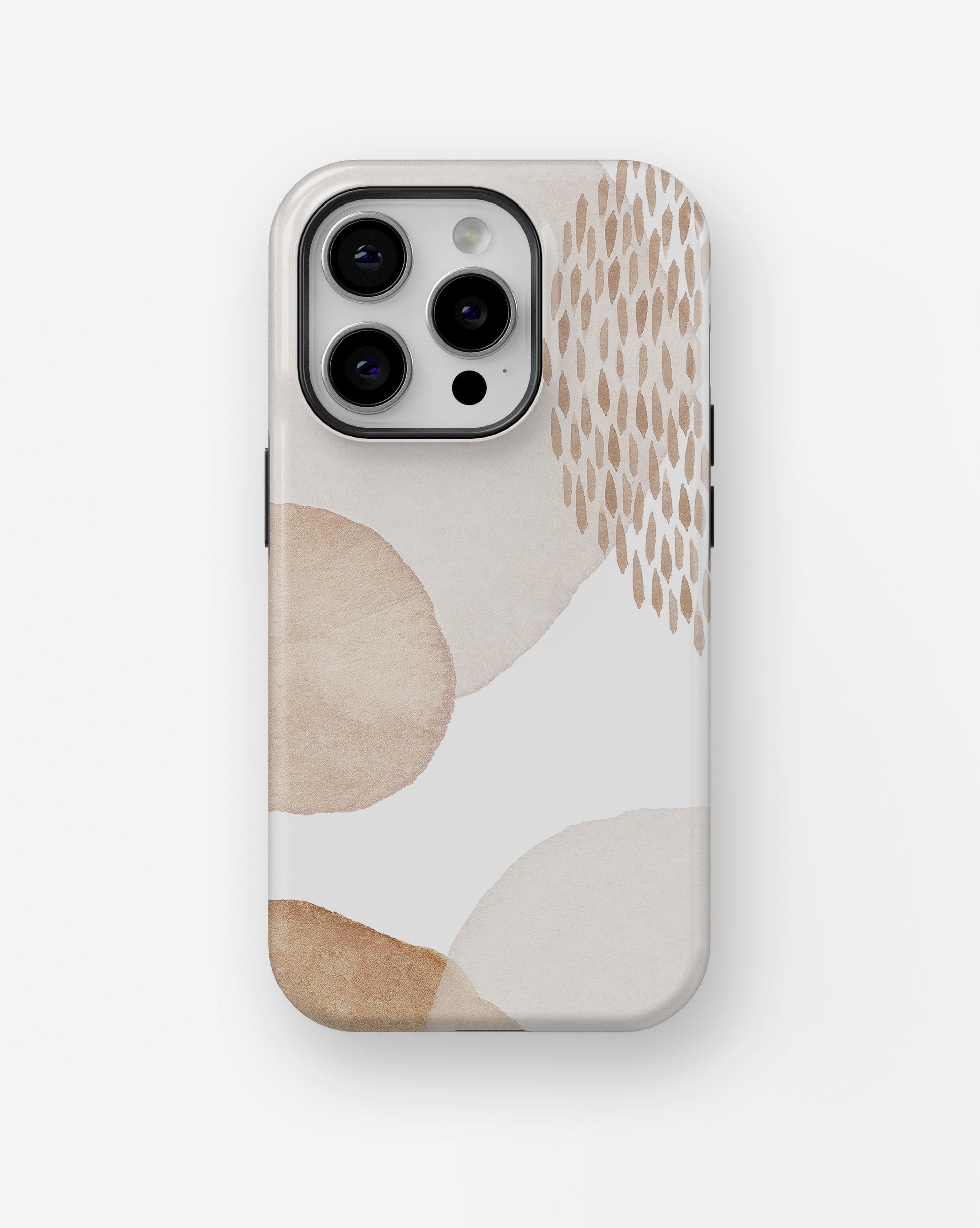 Neutral Abstract Organic Shapes MagSafe iPhone Tough Case - i15 pro tough p1