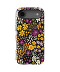 Black Retro Floral Garden MagSafe iPhone Tough Case - i17AT p1